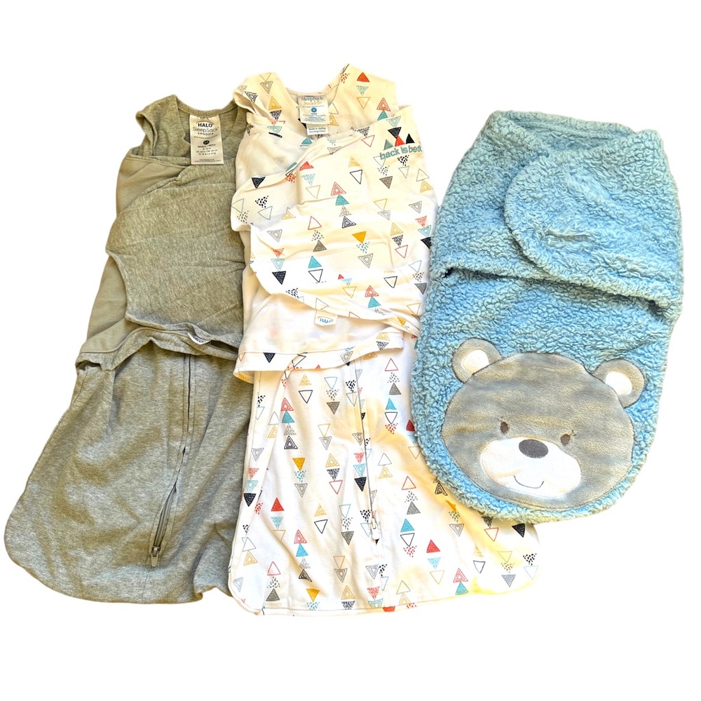 Cyber Monday: ENDS 11/27⚡️⚡️⚡️ Halo Swaddle bundle + bonus blue easy swaddle